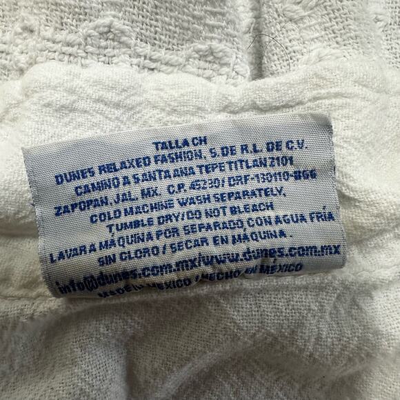 Dunes Relaxed Fashion 100% Tunic Top Beachy Coastal Textured V Neck Womens Sdf - Picture 6 of 6